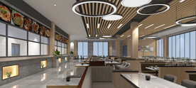 学校餐厅设计案例效果图