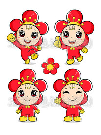 卡通梅花精灵2023创新版