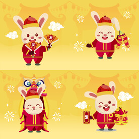 新春兔形象