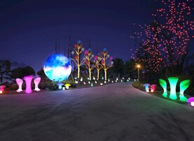 春节街道亮化 PSD分层效果 