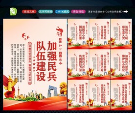 民兵展板