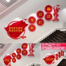 安全生产楼道文化墙