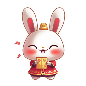 新年卡通兔子