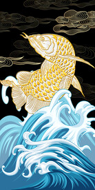 金龙鱼年年有鱼玄关