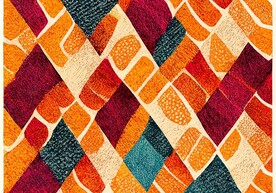 现代简约抽象几何复古客厅地毯