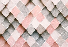 现代简约几何粉色淡雅地毯地垫