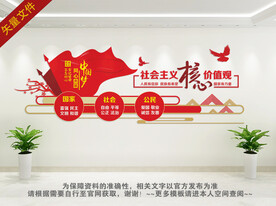 社会主义核心价值观文化墙