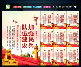 民兵展板