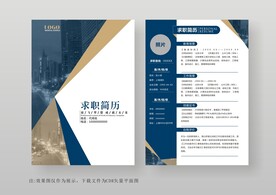 简约通用个人简历模板