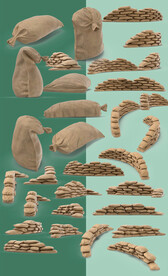 沙包沙袋防御障碍