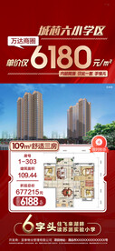 单价6字头限时钜惠特价房源海报