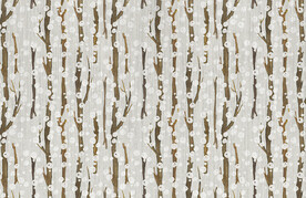 暖灰抽象图案地毯