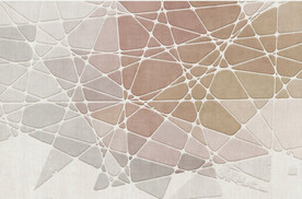 抽象线条色块地毯图案