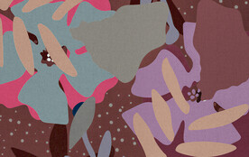 红色抽象地毯图案