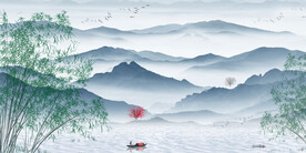 水墨竹子