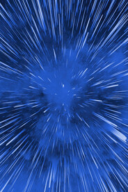 蓝色唯美时尚星空极光海报