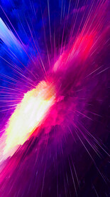 星空极光抽象客厅挂画