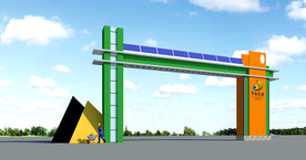 种植基地大门设计案例效果图