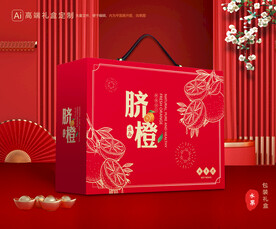 橙子包装 脐橙礼盒