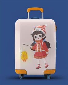 提灯笼过年小女孩文件是女孩