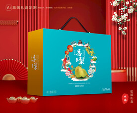 香梨礼盒 梨子包装