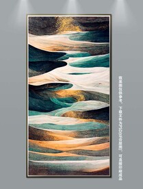 现代抽象艺术玄关装饰画