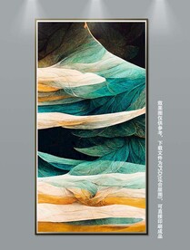 现代抽象玄关装饰画