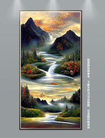 唯美风景玄关装饰画