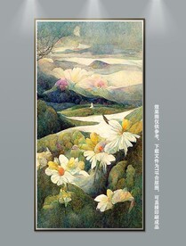 现代唯美玄关装饰画