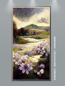 现代唯美玄关装饰画