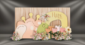 卡通宝宝宴迎宾区