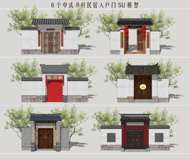 乡村民居入户门