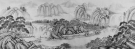 水墨山水装饰画