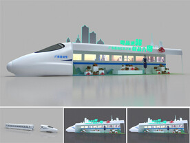 动车产品合影区