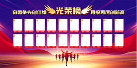 业绩光荣榜展板