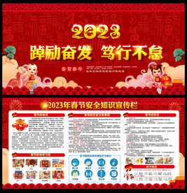 2023年春节展板