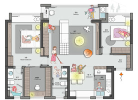 户型图 家配图 洋房图图片