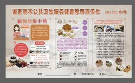 健康教育宣传栏  公共卫生服务