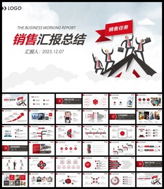 销售业务员年终总结PPT