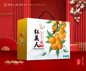 红美人包装 橙子礼盒