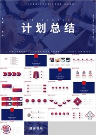 红蓝色计划总结汇报PPT