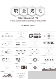 微立体职业规划职场培训PPT