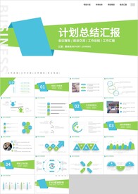 蓝绿计划总结汇报PPT