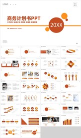 橙色项目融资商务计划书PPT