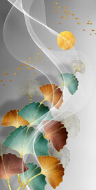 新中式银杏装饰画