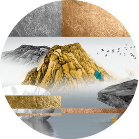 新中式山水装饰画