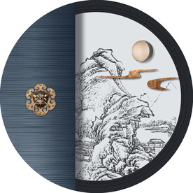 新中式线描国画装饰画