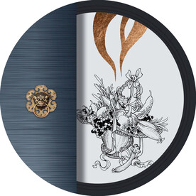 新中式线描国画装饰画