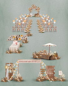 田园森系婚礼园游会