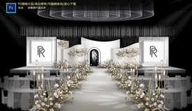 白色婚礼仪式区